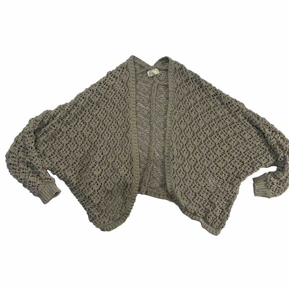 Nicole Miller Womens Sweater Shrug Long Sleeve Open Front Knit M Medium - Picture 1 of 11